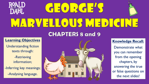 George's Marvellous Medicine - Chapters 8 and 9 - Double Lesson!