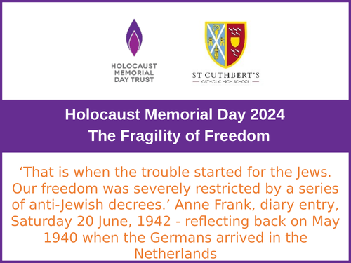 Holocaust Memorial Day Liturgy 2024 - Freedom