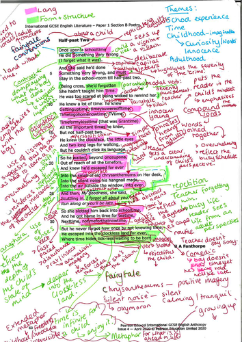 Half Past Two Annotations by UA Fanthorpe
