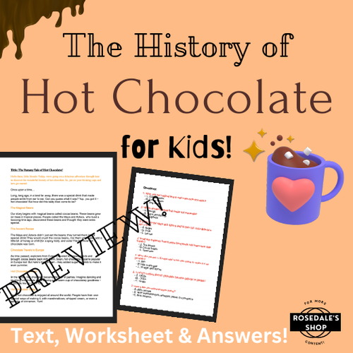 Hot Chocolate History Lesson for Curious Kids! National Hot CHOCOLATE ...