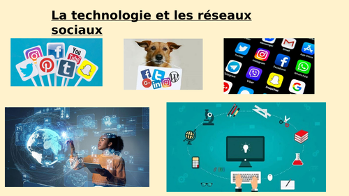 GCSE French - Powerpoint La technologie / Les reseaux sociaux