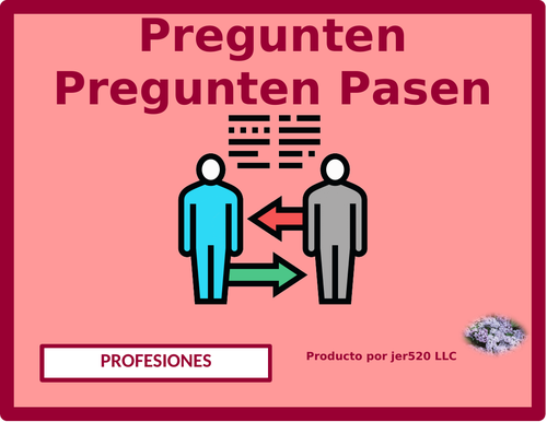 Profesiones (Professions in Spanish) Question Question Pass Activity