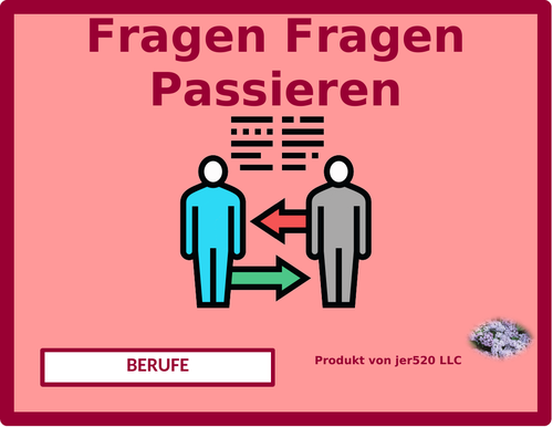 Berufe (Professions in German) Question Question Pass Activity