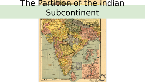 The Partition of the Indian Subcontinent