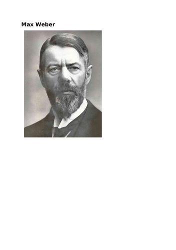 GCSE Sociology: Max Weber & Stratification