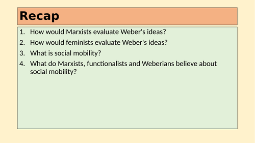 GCSE Sociology: Life Chances