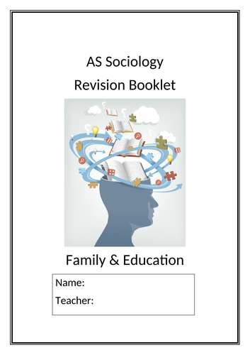 AS Sociology family and education revision booklet