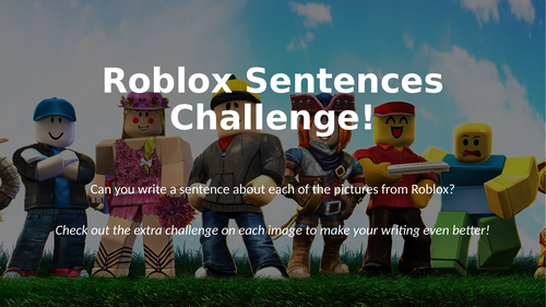 ROBLOX SPAG GPS writing challenge KS2