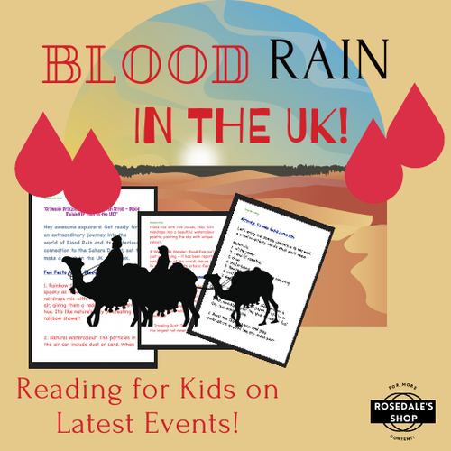Latest Blood Rain in the UK Reading Adventure on True Events for Kids with Epic Activity!