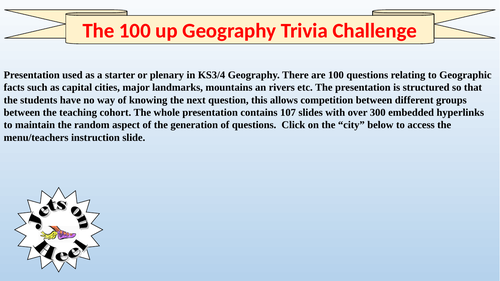 The Ultimate  Geography Trivia Challenge