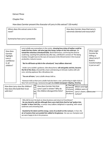 Heroes extract worksheets