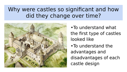 Castles during the Norman period - how did they change over time?