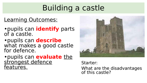 Normans: William I: Building and attacking a castle.