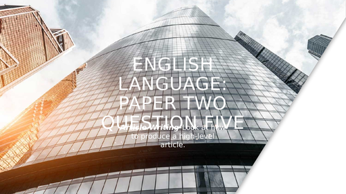English Language: Q5