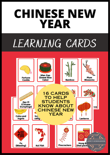 Chinese New Year -Learning Cards - World Festivals - Spring Festival - Chinese
