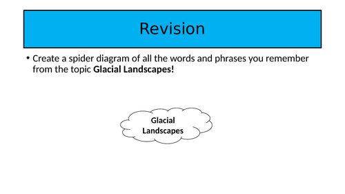 Glacier Revision Year 9