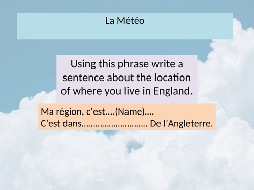 La Meteo - Weather in French