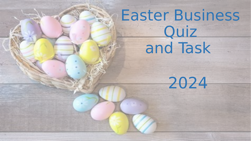 2024 Easter Business Quiz and Task