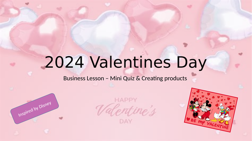 2024 Business Valentines Day - Quiz and Disney Product