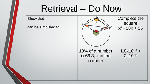 Edexcel GCSE Higher Unit 18 - Vectors