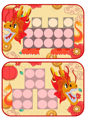 Numicon dragons for Lunar New Year