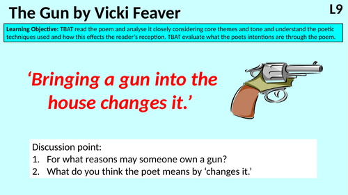 The Gun by Vicki Feaver A Level lesson