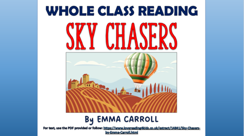 Sky Chasers - Whole Class Reading Session!