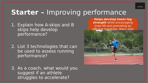 Lesson 5 - 30m Sprint Practical | Teaching Resources