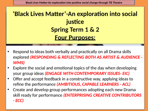 Year 9 Positive Social Change Stephen Lawrence Black Lives Matter