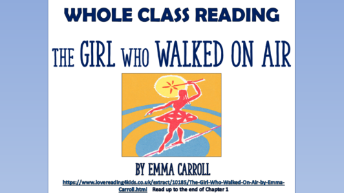 The Girl Who Walked on Air - Whole Class Reading Session!