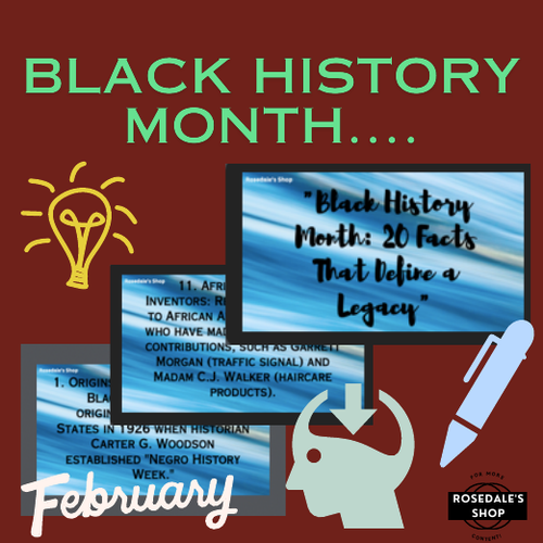 Black History Month 20 Facts That Define a Legacy for Kids to READ