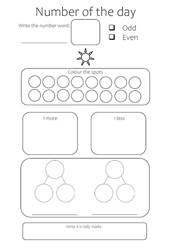 Number of the day board