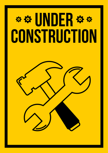 Under construction sign