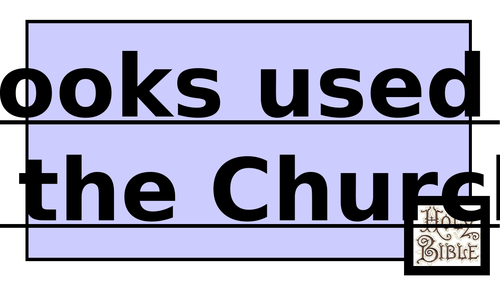 Books used in the Church