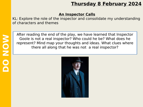 An Inspector Calls- Hexagonal Thinking (Characters and Themes)