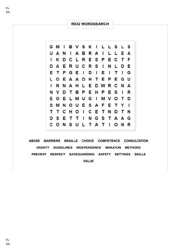 R032 Wordsearch