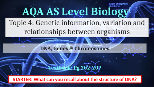 AQA Biology Unit 4 Variation between Organisms