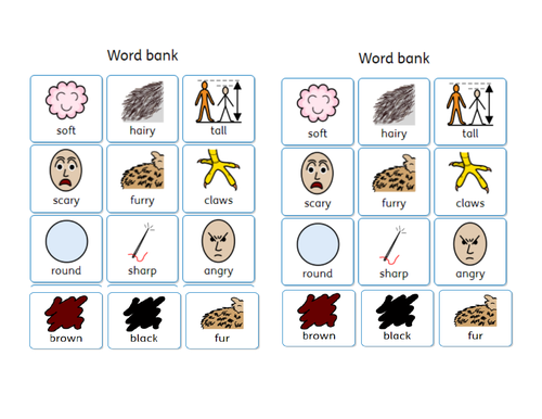 Adjectives lesson describe the bear - We are going on a bear hunt.