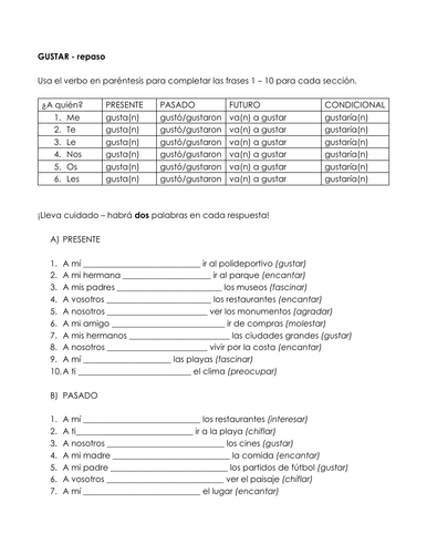 Gustar Revision Advanced GCSE IB A Level