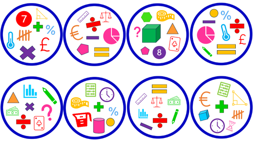 KS2 Maths vocab - Match 'em