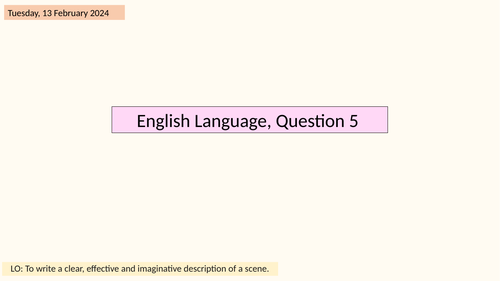 AQA English Language Q5 practice
