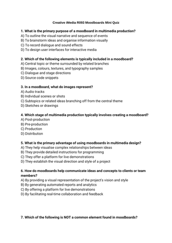 Creative iMedia RO93 Long Mark Topic Quiz Bundle