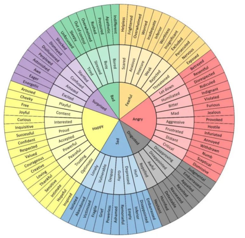 ambitious vocabulary wheel