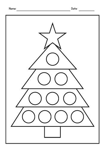 Christmas Trees Coloring Pages - Activity Sheets