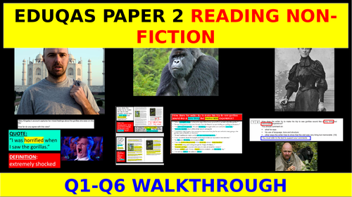 EDUQAS PAPER 2 READING Q1-Q6 WALKTHROUGH (WITH MOCK AND VIDEO PODCAST)
