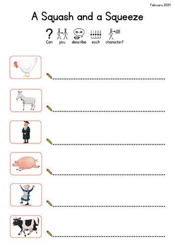 A Squash and a Squeeze - EYFS Literacy