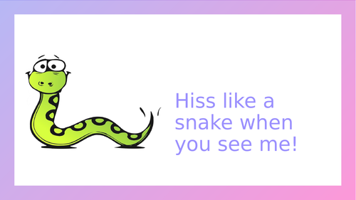 Practise 's' and 'sh' sound