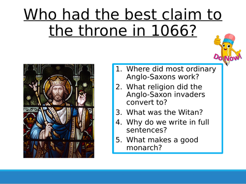 Lesson 2 - Claimants to the throne