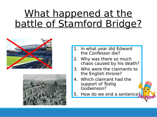 Lesson 3 - Battle of Stamford Bridge