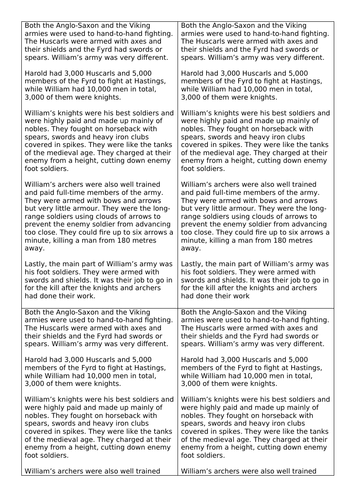 Lesson 4 - Why William won